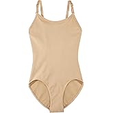 Stelle Girls Nude Leotard Seamless Undergarment Camisole with Adjustable Straps for Dance/Ballet/Gymnastics