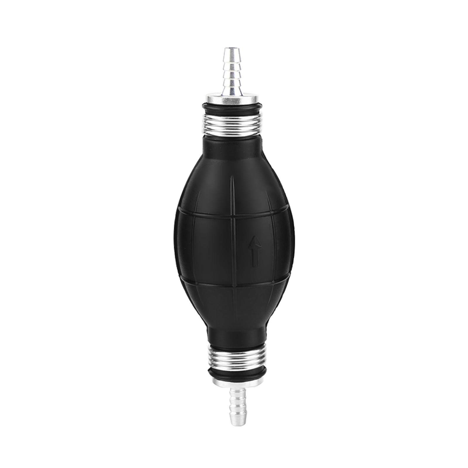 6mm Rubber & Aluminum Fuel Pump Bulb for Car Boat Marine Engines Hand Operated Fuel Transfer Tool for Outboard Inboard Motors