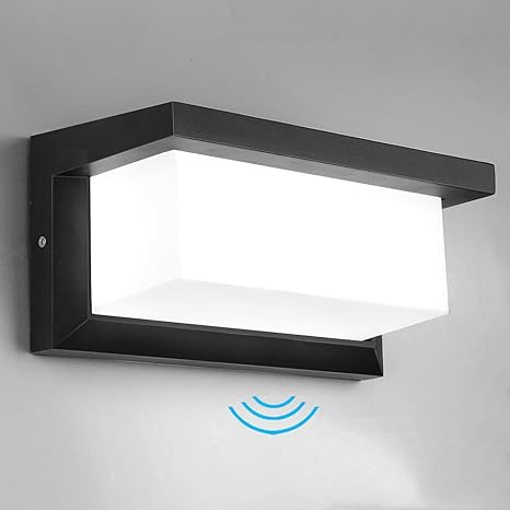 Amazon Lightess Led センサーライト 玄関ライト ポーチライト 防水防雨ip65 ウォールライト ブラケットライト アウトドア ライト 廊下灯 ガーデンライト 門柱灯 防犯ライト 玄関照明 壁掛け照明 18ｗ ホワイト ブラケットライト