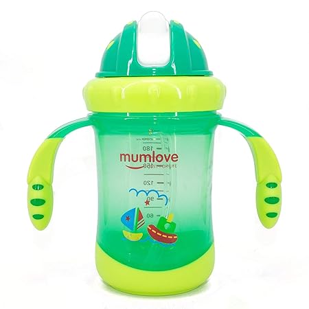 New Born Care NBC276 Mumlove Baby Sipper with Training Handle 200ML (Green)