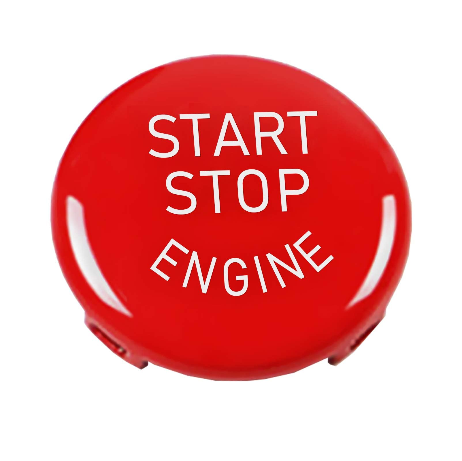 Yumzeco Sports Red Start Stop Button Compatible with BMW (1 3 5 6 X1 X3 X5 X6 Series,E81 E90 E91 E60 E63 E84 E83 E70 E71), Engine Switch Power Ignition Start Stop Button Replacement