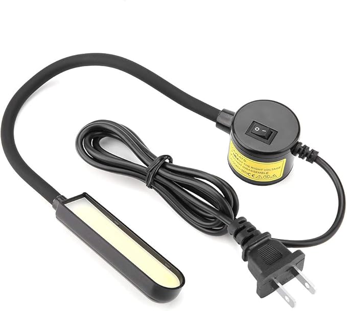 HEEPDD LED Sewing Machine Light, 6W COB Sewing Working Light Gooseneck Lamp with