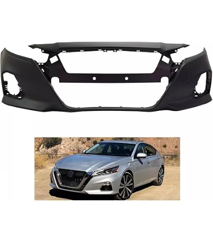 K23 Brilliant Silver Painted Front Bumper Cover For 2019-2022 Nissan Altima S/SL/SR/SV - View #2