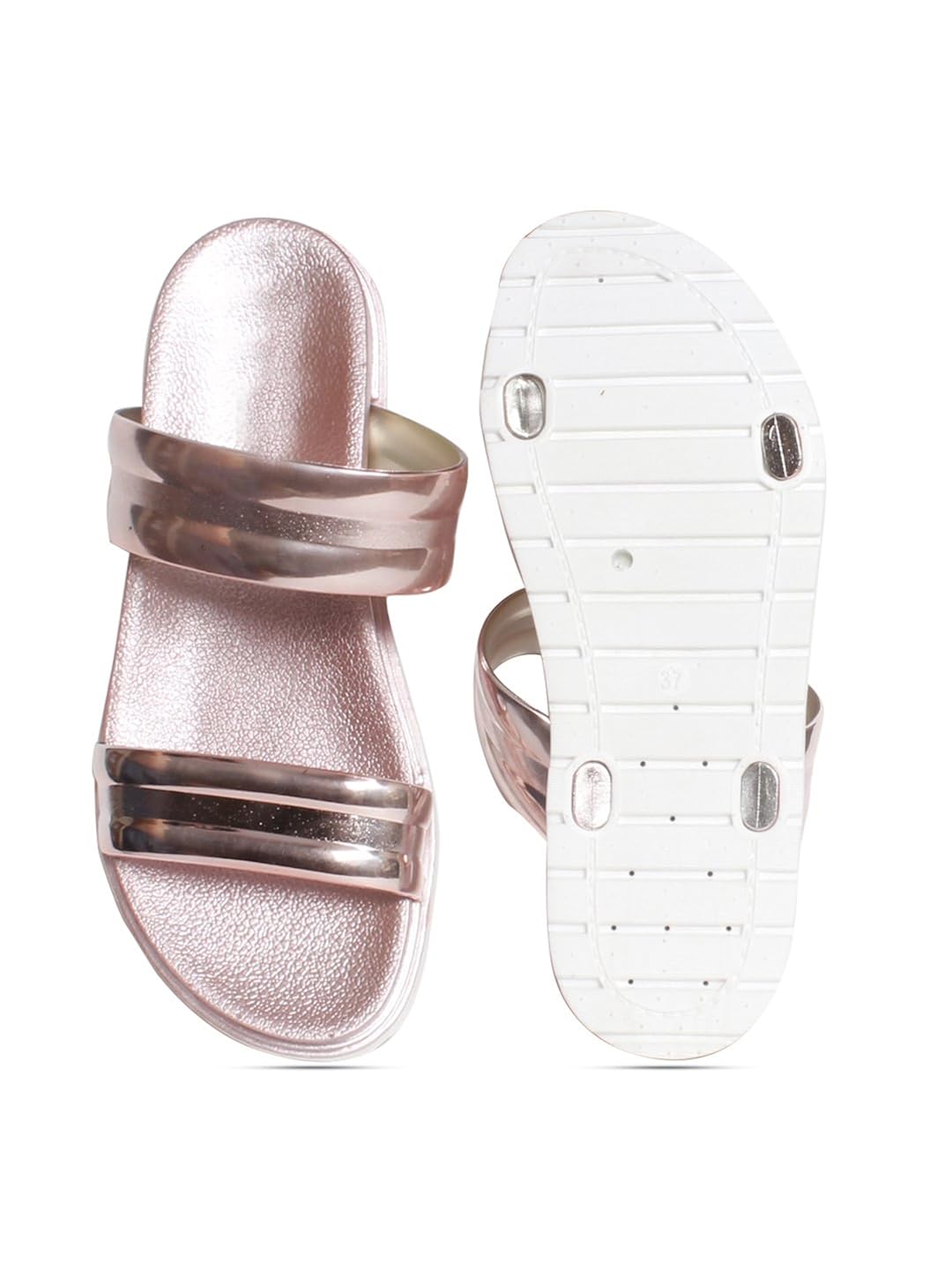 meriggiare women synthetic pink flats 38 eu