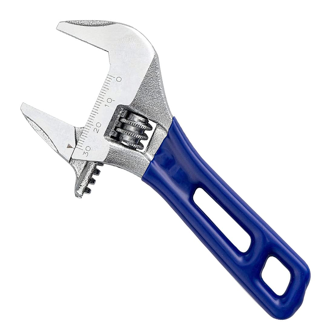 Ncheli Adjustable Wrench, Large Opening Adjustable Wrench, 34 mm Short Handle Adjustable Wrench Non-Slip for Plumbing and Home Maintenance