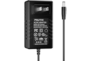 PAUTIX 24V DC Power Supply Adapter 24Volt 3A 72W AC to DC Converter Transformer 100-240V AC Input with 5.5 x 2.1mm US Plug for LED Strip, CCTV Camera