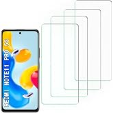 [4 Pack] Tempered Glass Screen Protector for Xiaomi Redmi Note 11 Pro 5G | Tempered Glass, Scratch Resistant, Easy-Install, Bubble Free, Anti-Fingerprint