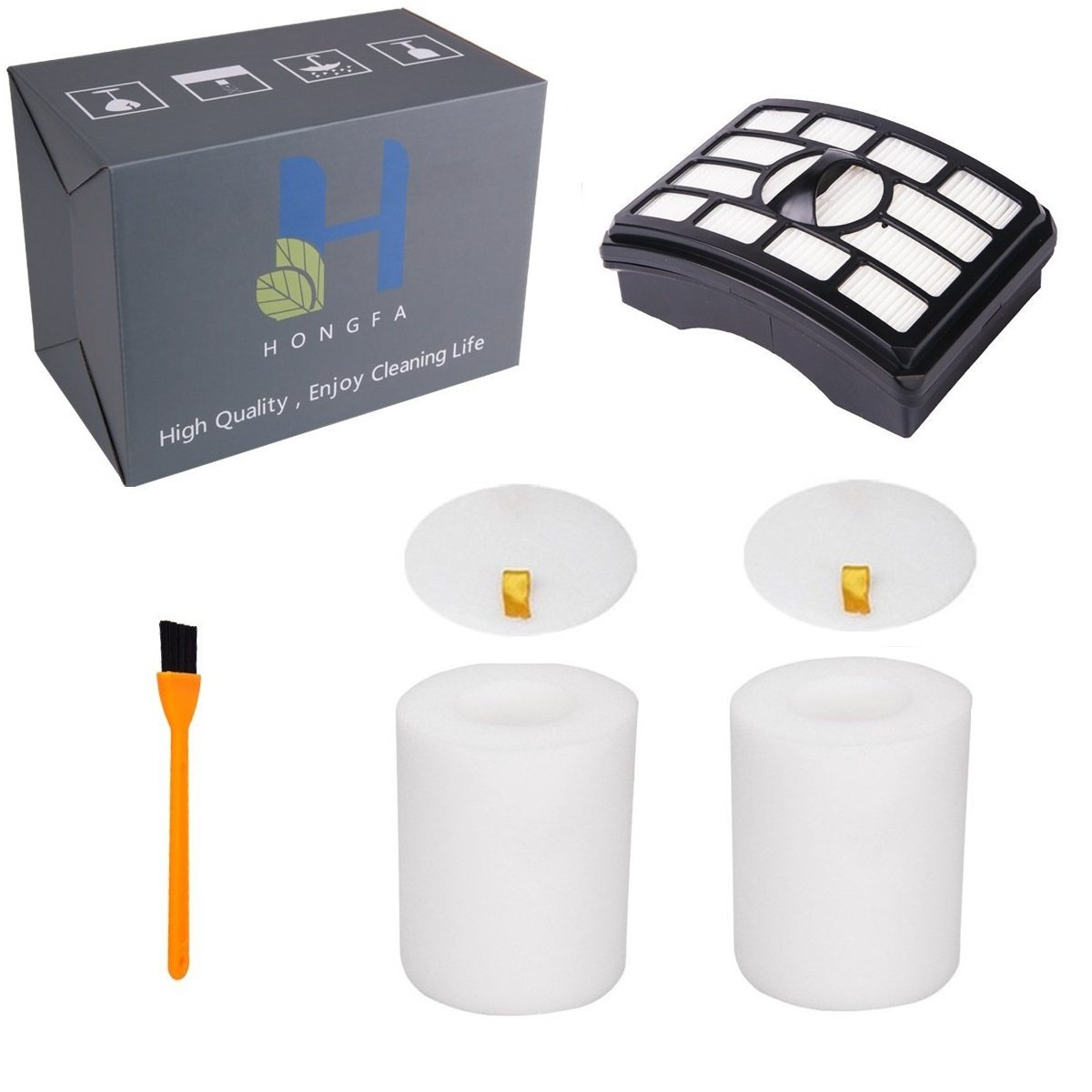 Hongfa Shark NV500 Filters ,Replacement Filters for Shark Rotator Pro Lift-away NV500, NV501, NV502, NV503, NV505, NV510, NV520, NV552, UV560, Xff500 Xhf500 (Not Fit NV650,NV750 Series)