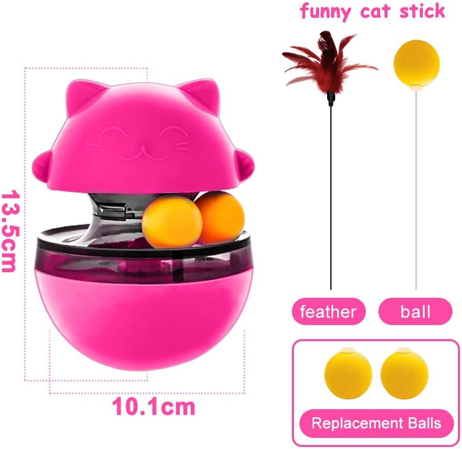 Amelia Cat Food Dispenser Tumbler Toy Interactive Training Cat Treat