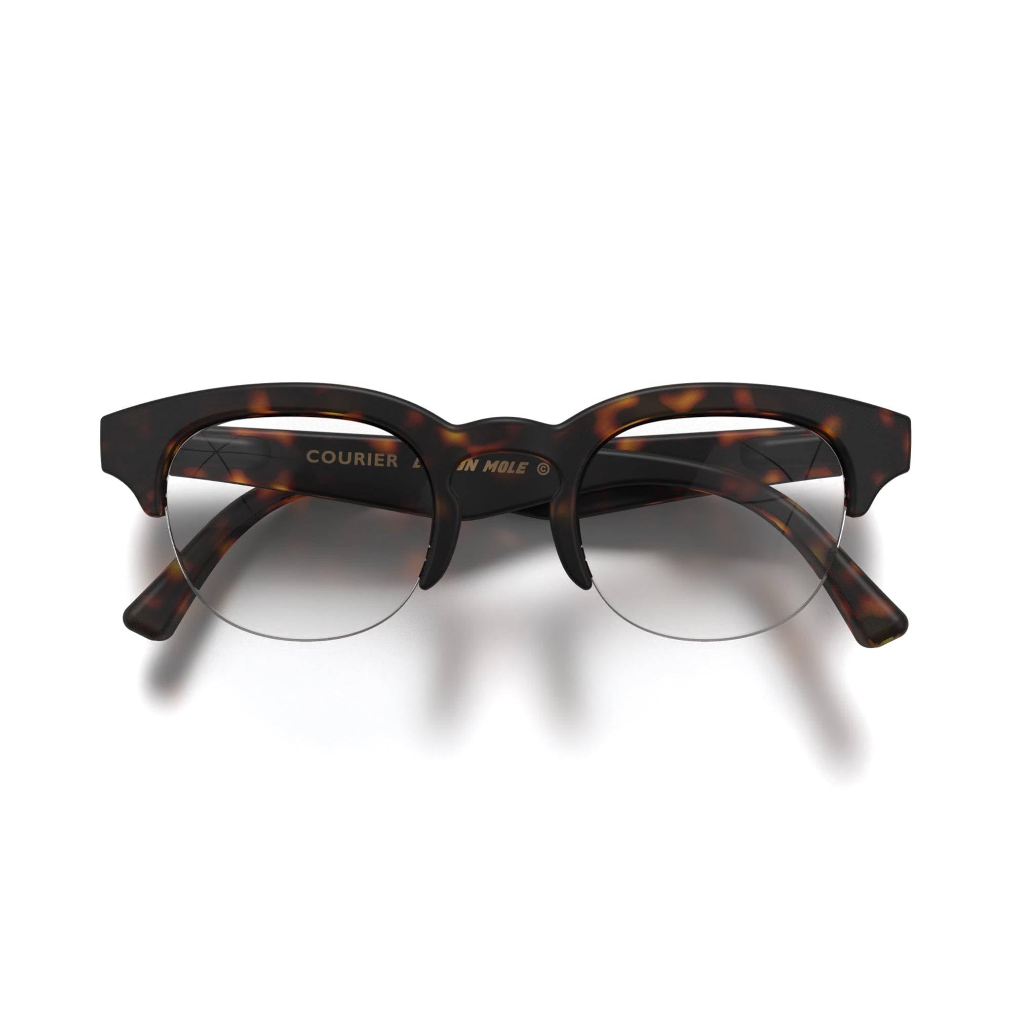 LONDON MOLE® Courier reading glasses | Classic vintage browline readers | Men’s Women’s Unisex | Spring hinges