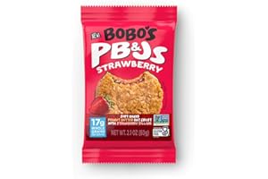 Bobo's Strawberry PB&J, Gluten Free, Non-GMO, Whole Grain Oats | Snack Bars | On-the-Go | Made with Simple Ingredients