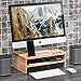 Well Weng Desk Monitor Riser Stand with Storage Organizer 2 Shelves for Computer, iMac, Printer, Laptopthumb 1