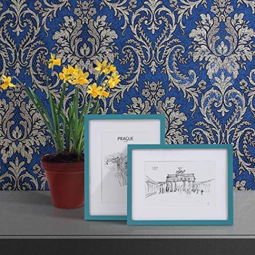 Classic By Casa Chic Solid Wood 12x16 Inch 30x40 Cm Photo Frame Mount For 8x12 Inch x30 Cm Picture Perspex Front Teal In Pakistan Binge Pk