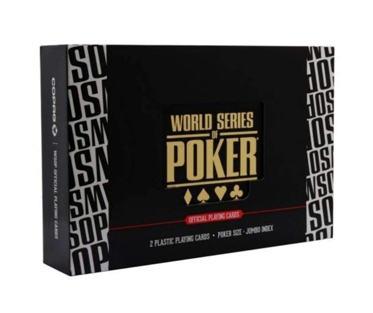 Copag Pack of Two Poker Playing Cards 100% WSOP Plastic, 98656