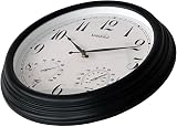 Youshiko Vintage Outdoor Waterproof Clock with Thermometer 38cm Silent view 2