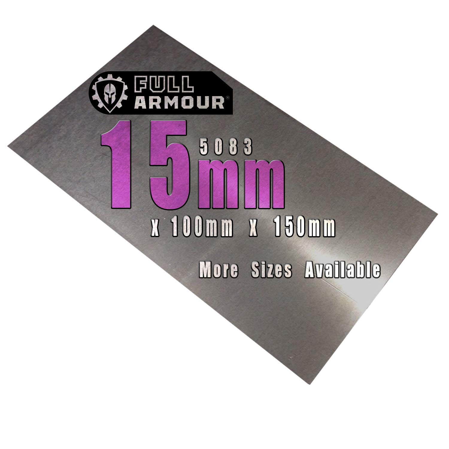 15mm Aluminium Plate, Grade 5083 (100mm x 150mm)