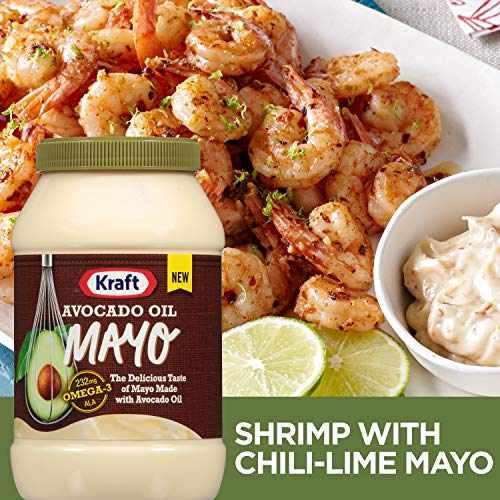 KRAFT MAYO AVOCADO OIL REDUCED FAT MAYONNAISE JAR, 30 OUNCE