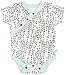 Finn + Emma Organic Cotton Short Sleeve Bodysuit for Baby Boy or Girl – Arrows, 9-12 Months