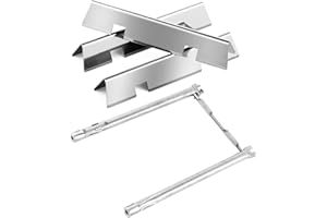 GRILL VALUEPARTS Spirit E-210 Grill Replacement Parts for Weber Spirit 200 Series Grill Parts Spirit E210 S210 210 Spirit II E-210 Spirit 2 E210 46110001 44010001 2 Burner 7635 Flavorizer Bars 68949 Burner Tube Kit