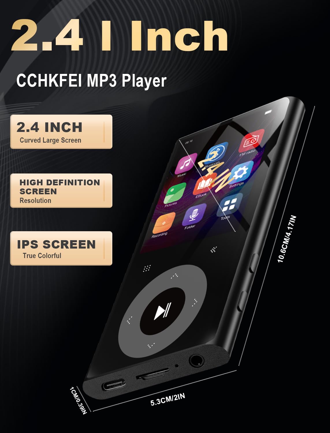 64GB MP3 Player with Bluetooth 2.4