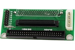 Ruilogod Computer SCA 80-Pin to SCSI 68-Pin/IDC 50-Pin Adapter
