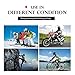 EJEAS Wireless Bluetooth Football Referee Intercom Motorcycle Snowmobile Headset Full Duplex Waterproof Interphone with FM Function for 4 Users V4C 1200M