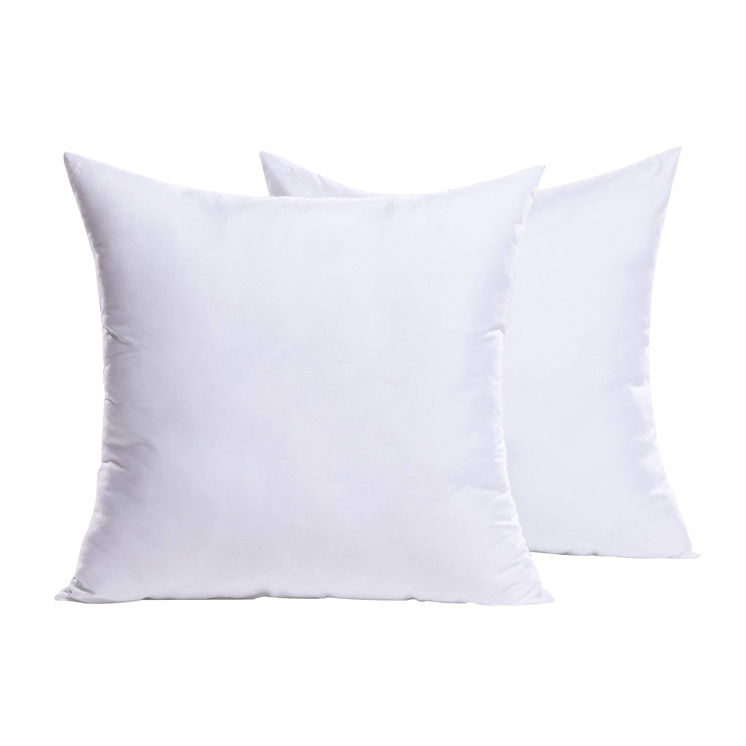 Set of Throw Pillow Inserts Premium Pillow Stuffer Square Form
