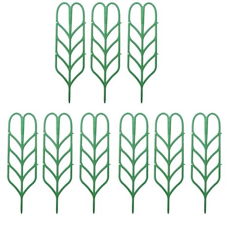 exttlliy plástico forma de hoja Planta apoyo DIY jardín Mini ...