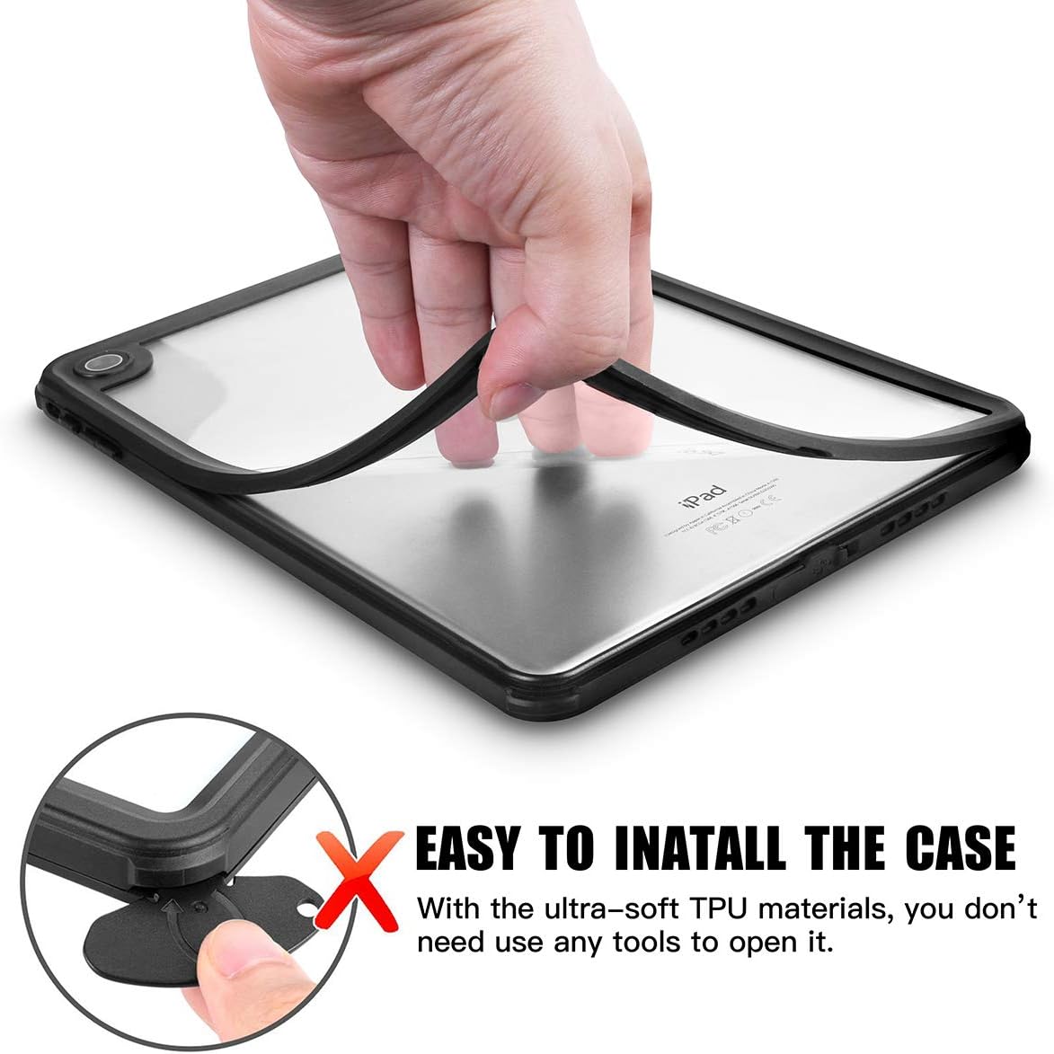 AICase Waterproof Shockproof Case for Apple iPad Pro 9.7 Inch (2017/2018) with Touch ID Highly Sensitive - Image 4