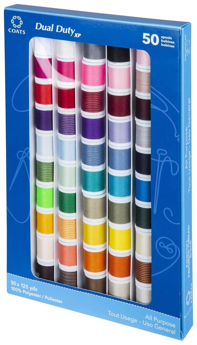 Coats & Clark Dual Duty XP General Purpose Thread Collection, Multiple Colors