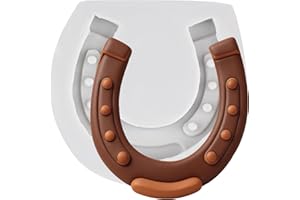 QDMOLDS Horseshoe Fondant Molds Horseshoe Hoof Silicone Mold for Cake Decoration Cupcake Topper Chocolate Candy Sugar Craft G