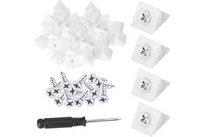 Drawer Repair Kit with Screws Plastic Drawer Supports Drawer Bottom Sagging Repair Fix Mending Wedges Drawer Wedges with Scre