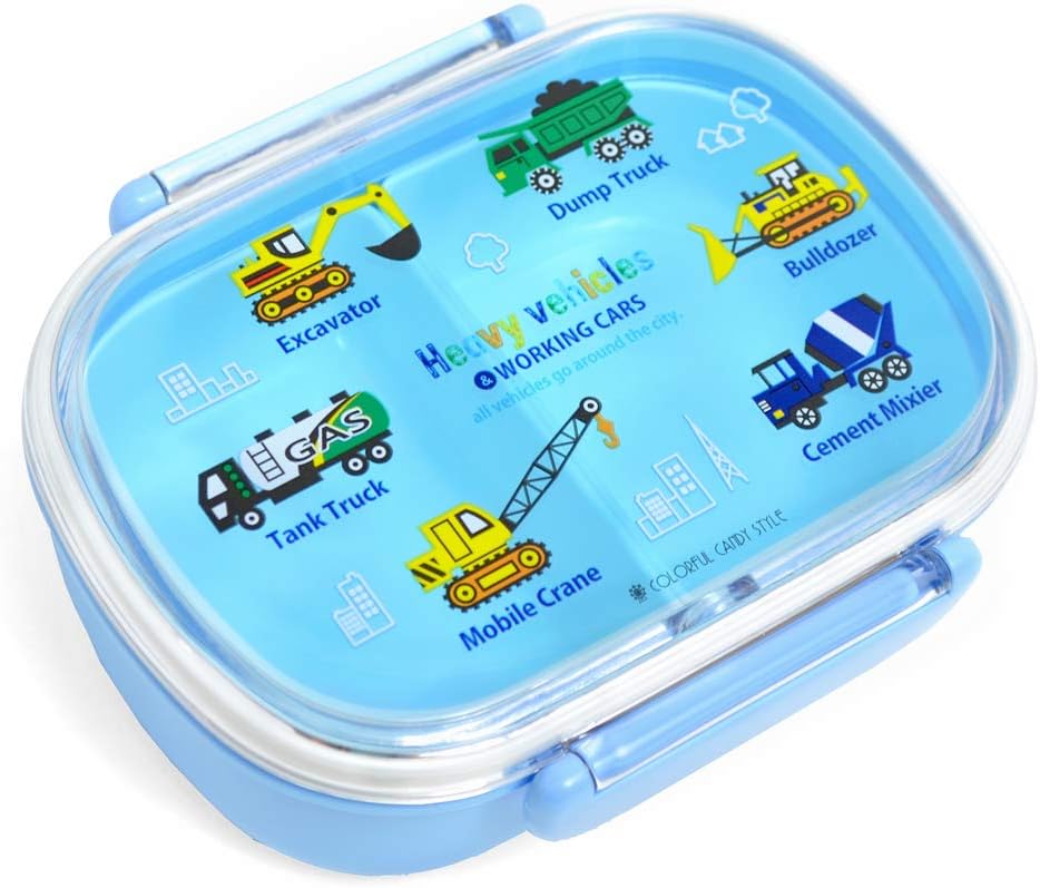Amazon Co Jp なかよしフレンズのsmileランチボックス アクセル全開はたらく車 日本製 N お弁当 給食 お弁当箱 弁当箱 ホビー