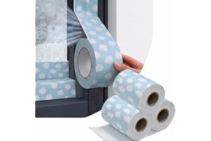 Window Glass Water Absorbent Sticker, Wind resistance,Window Condensation Absorber Sill Anti Condensation Water Mist Kit, Win