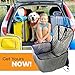 PawSeat Car Mat | Prime Grade Waterproof Nylon Tarps Fabric Dog Car Mat Hammock to Protect Car Seat from Pet Hair or Mud | Effortless Installation | Grey | 163.4