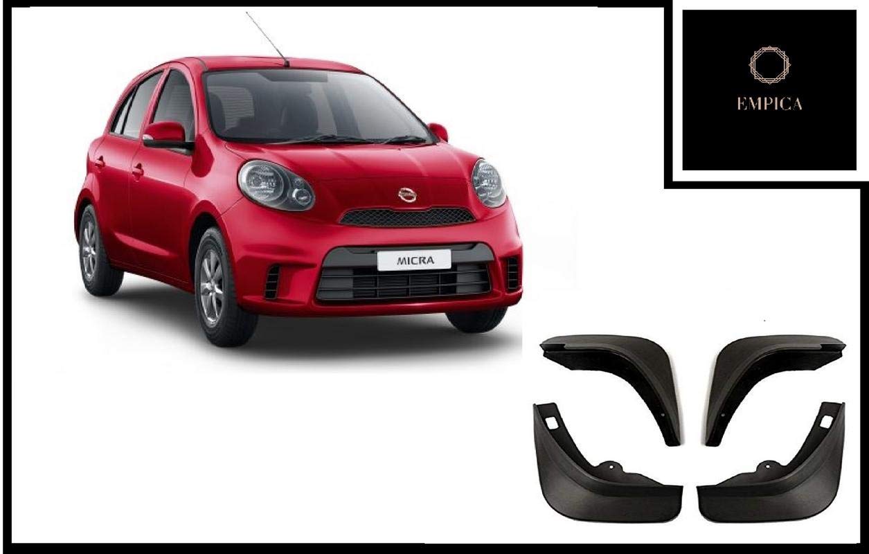 Empica Premium Quality O E Type Mud Flaps Set Of 4 With Allied Accessories For Nissan Micra Amazon In Car Motorbike