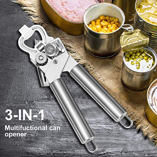Vakoo Can Opener, Can Opener Manual with Durable Stainless Steel Cutting Blade Smooth Edge and Comfortable Grips for Arthritis Hand - Thumbnail 3
