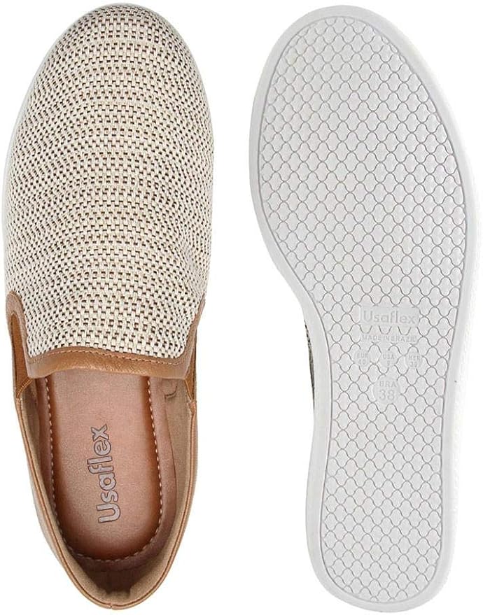 tênis usaflex slip on tramado feminino