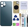 Perzework OEM Rear Back Glass Replacement for iPhone 12 Pro 6.1 inches with Reparing Toolkit and Pre-Installed Adhesive (Pacific Blue)