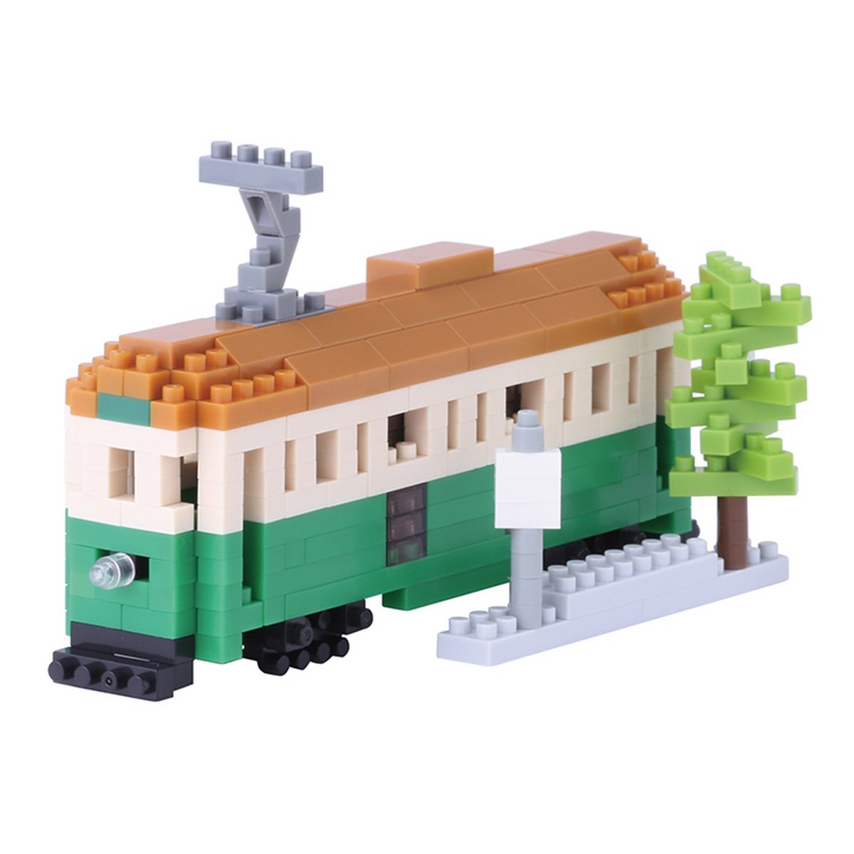 nanoblock NBH-102 - Melbourne Tram/Melbourne Tram Mini Building Block 3D Puzzle, Sights to See Series, 290 Pieces, Difficulty Level 3, Heavy