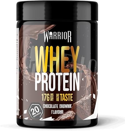 Warrior Whey Protein Powder 500g Chocolate Brownie Low Sugar Lean Muscle Support