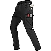 Sovtemp Men's Fleece Lined Cargo Pants with Pockets Snow Ski Hiking Pants Waterproof Outdoor for Winter