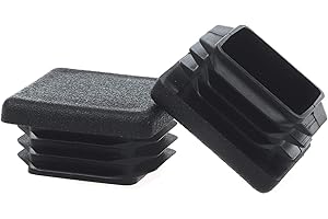 Timsec Square Plastic Plug, End Caps for Tubing Pipe OD 3/4" x 3/4", Steel Chair Leg, Furniture or Fitness Equipment, Bar Sto