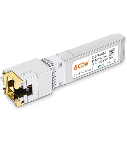 Amazon.com: 10Gtek SFP+ to RJ45 1.25/2.5/5/10G-T CAT.6a Copper