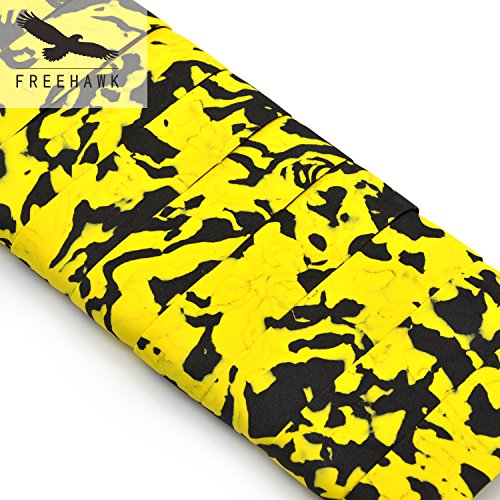 PiscatorZone Anti Skid Sponge Belt Bicycle Bar Tape Camouflage Sponge Handle Strap Mountain Bike Bandage Bicycle Accessories (Yellow Camouflage) - Thumbnail 5