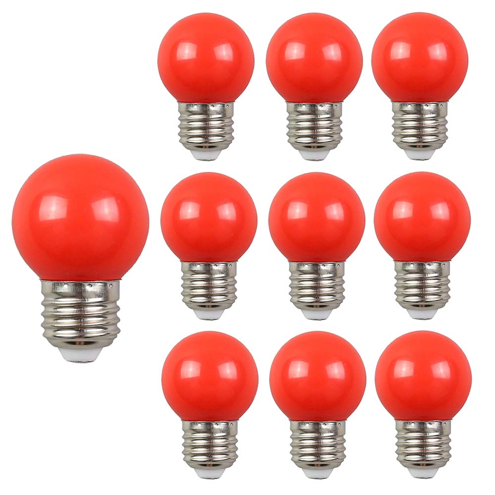 10 Pack E27 Colourful LED Bulb 2W Color LED Lamp Mixed Color Energy