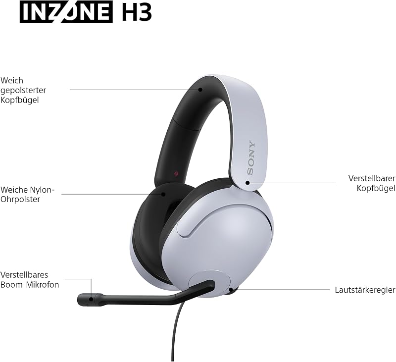 INZONE H3 Kabelgebundenes Gaming Headset