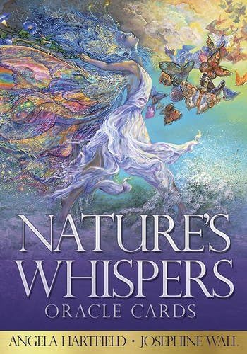 Nature's Whispers Oracle Cards: 50 full colour cards and 72-page guidebook set, packaged in a hard-cover box. by Angela Hartfield (30-Apr-2015) Paperback Paperback – 29 Apr 2015