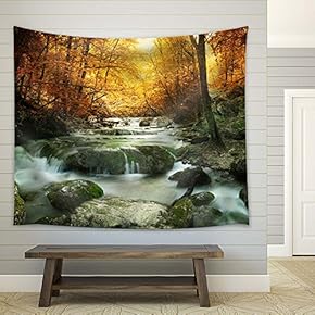 Beautiful Spring in The Forest - Fabric Tapestry, Home Decor - 51x60 inches