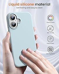 OuXul Designed for iPhone 16 Case,Shockproof Liquid